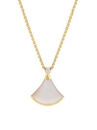 Women's Divas' Dream 18K Yellow Gold, Mother-Of-Pearl, & Diamond Pendant Necklace