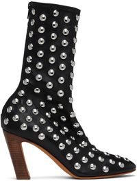 KHAITE Black 'The Apollo Heel' Boots