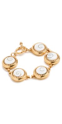 Brinker + Eliza Surfer's Paradise Bubble Bracelet Gold One Size