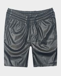 Men's Bond Faux Leather Shorts