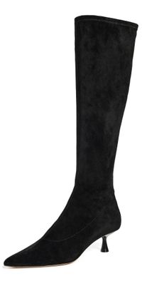 L'AGENCE Emilie Boots Black Suede 8