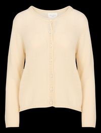 Bella Jones - Gilet droit col rond en laine mélangée - Taille 3 - Blanc