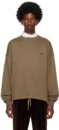 ZEGNA Brown Crewneck Sweatshirt