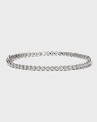 Diamond Line Bracelet in 18K White Gold, 2.17tcw