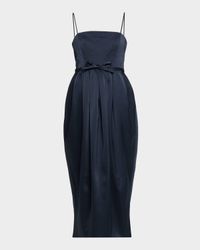 Soline Satin Bow Dress