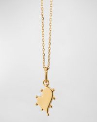 18K Yellow Gold Petite Heart Pendant Necklace
