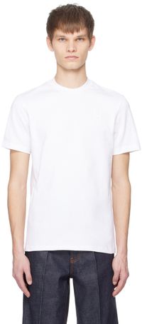 Ferragamo T-shirt blanc à écusson
