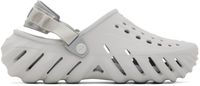 Crocs Sabots gris à semelle Echo