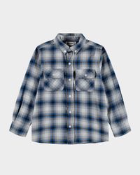 Boy's Rozzy Cotton Plaid Button-Front Shirt, Size 3T-6