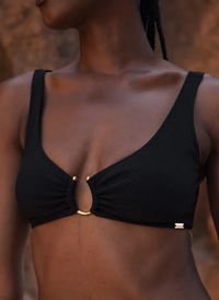 Rejeanne - Haut de maillot de bain - Taille L - Noir