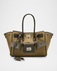 Bel Air Mini Canvas And Leather Tote Bag