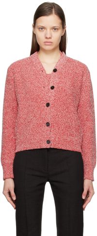 Ferragamo Red Bouclé Cardigan