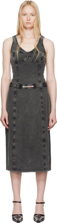 Diesel Gray D-Inny Midi Dress