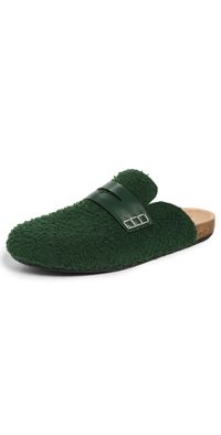 JW Anderson Felt Loafers Pine 46