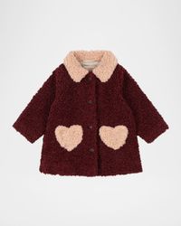 Calin Heart-Pocket Single-Breasted Coat, Size 18M-10