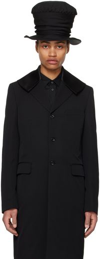 Comme des Garçons Homme Plus Black Sailor Collar Coat