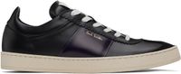 Paul Smith Black & Purple Leather Foley Sneakers