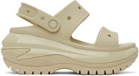 Crocs Sandales blanc cassé à semelle Mega Crush