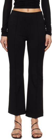 rag & bone Black Irina Ponte Slim Fit Kick Flare Trousers