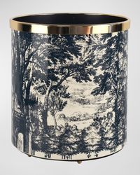 Paper Basket - Giardino Settecentesco Blue Ivory