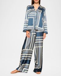 Isme Satin Button-Front Top