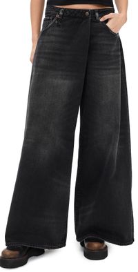 R13 Nico Wrap Jeans Essex Black 29