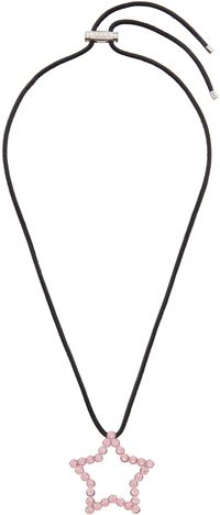 Safsafu SSENSE Exclusive Black & Pink Star Necklace