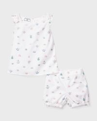 Girl's High Tea Amelie 2-Piece Pajama Set, Size 6M-14