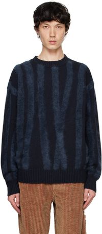 Le PÈRE Pull Tyndell bleu à rayures