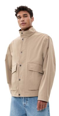 Theory Snap Utility Jacket in Peach Cotton Feather L