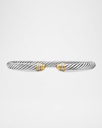 Cable Classics Bracelet with Gold Domes and Diamonds