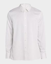 Men's Poplin Fine Stripe Sport Shirt