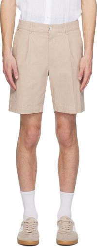 Boss Short beige à plis