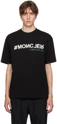 Moncler Grenoble Black Bonded T-Shirt