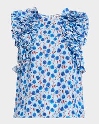 Honour Multi-Ruffle Silk Blouse