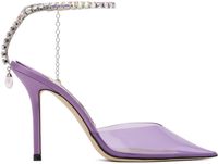 Jimmy Choo Purple Saeda 100 Heels