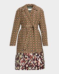 Roltas Embellished Silk Wrap Coat