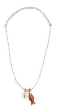 Eliou Snapper Necklace Blue One Size