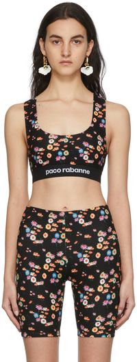 Rabanne SSENSE Exclusive Black Capsule Active Sport Bra