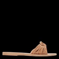 Ancient Greek Sandals - Sandales plates en cuir velours - Taille 37 - Marron