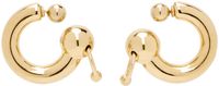 Jean Paul Gaultier Gold Large Piercing Earrings