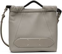 Maison Margiela Petit sac souple 5AC gris à cordon coulissant