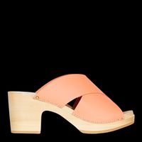 Sabots Youyou - Sabot à talon haut en cuir - Taille 41 - Orange