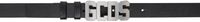 GCDS Black Classic Logo Belt