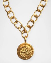 Leo Sundial Enhancer on Luxe Chain Necklace