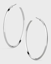 45mm 14K Gold Thin Pointed Royale Hoops