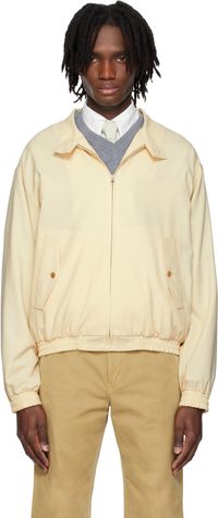 AURALEE Off-White Super Fine Tropical Wool Jacket