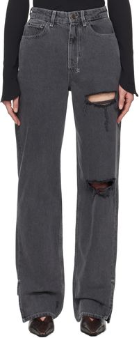 Ksubi Gray Straight Playback Jeans
