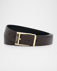 Men's Reversible & Adjustable Leather Belt