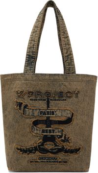 Y/Project Beige 'Paris' Best' Denim Tote